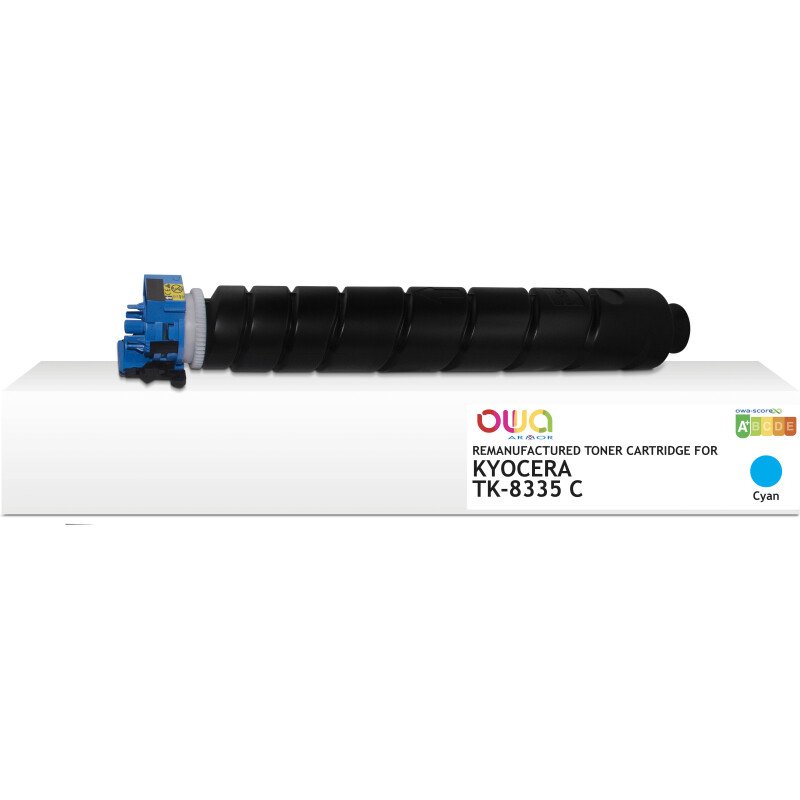 Toner remanufacturé OWA - standard - Cyan - pour KYOCERA TK-8335 C