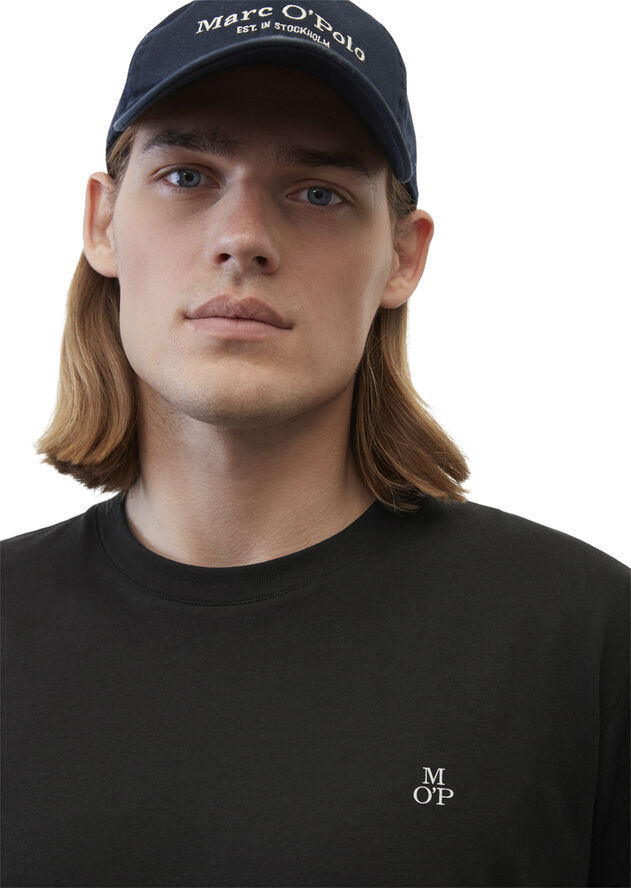 Marc O’Polo T-shirt, short sleeve, logo print Black