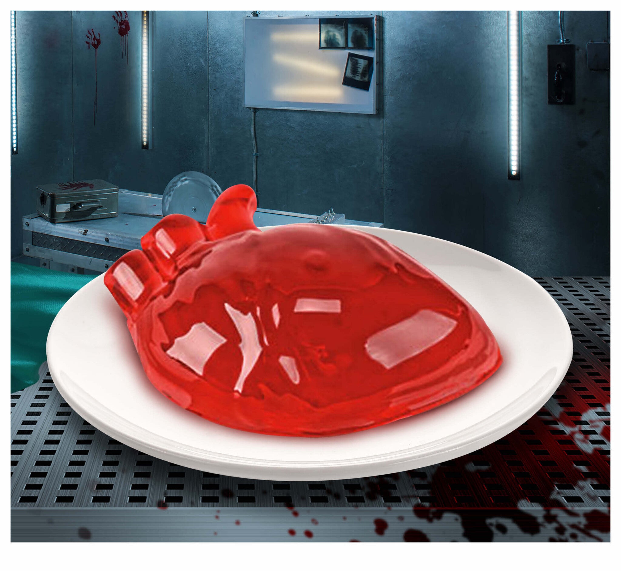 Halloween Mal Hartvorm Voor Gelatine 16cm