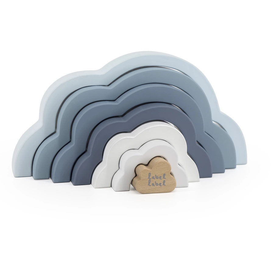 Label-Label - Rainbow Puzzle Cloud - Blau