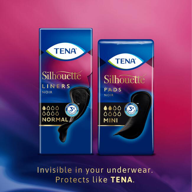 TENA Silhouette Noir Mini Verbanden 18 stuks