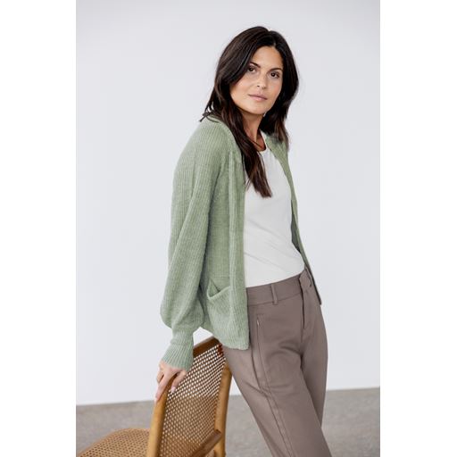 Fransa Eretta Cardigan, Green Bay Melange, L