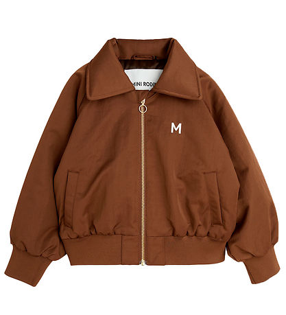 Mini Rodini Bomberjacke - Cool Katzen - Braun