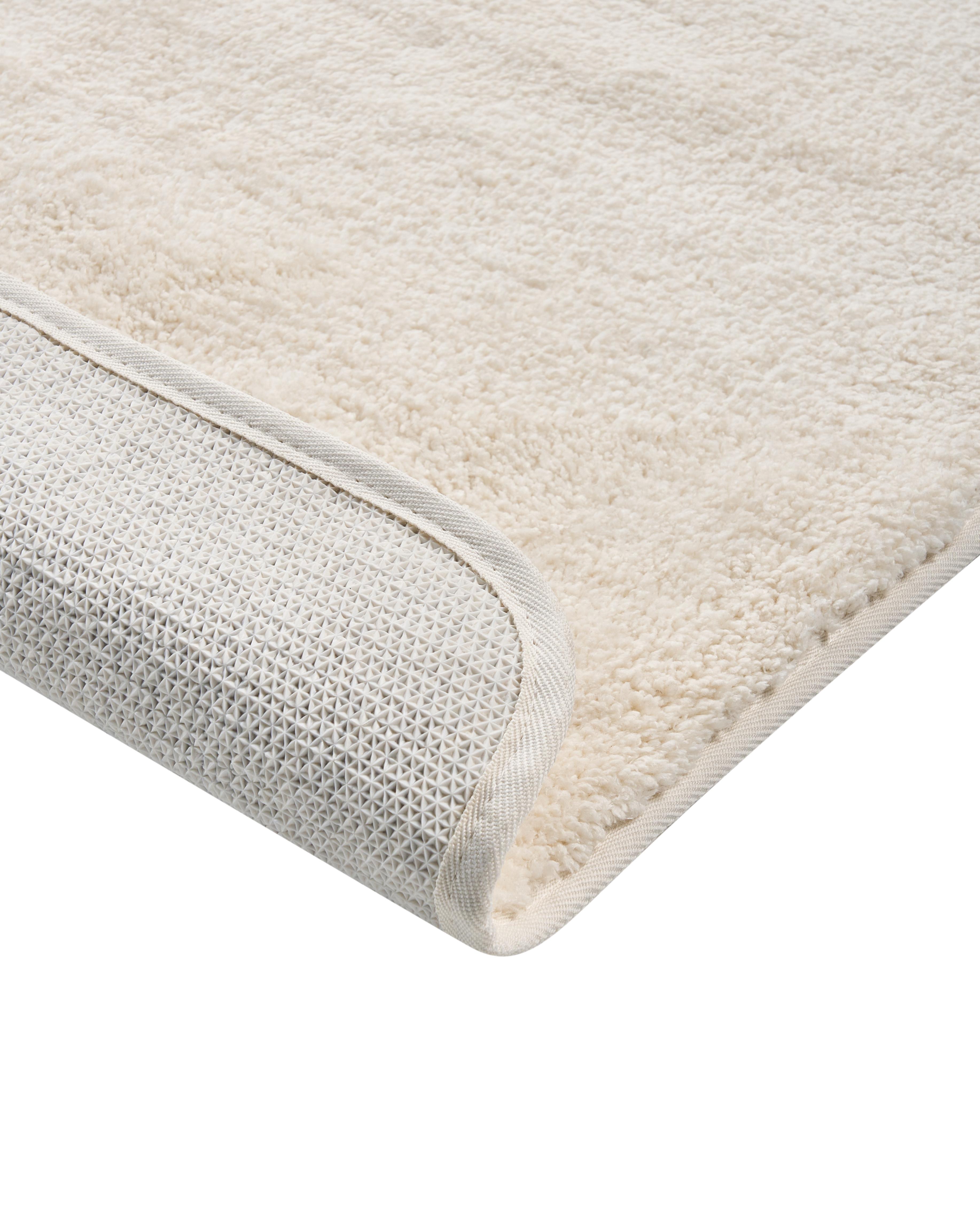 Badmat URLANA Gebroken wit 60 x 90 cm Microvezel