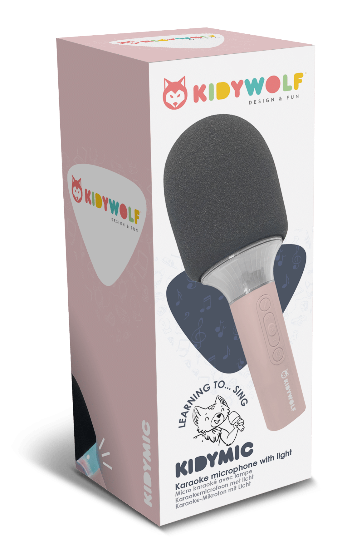 KidyWolf Kidywolf Kidymic Karaoke microfoon roze