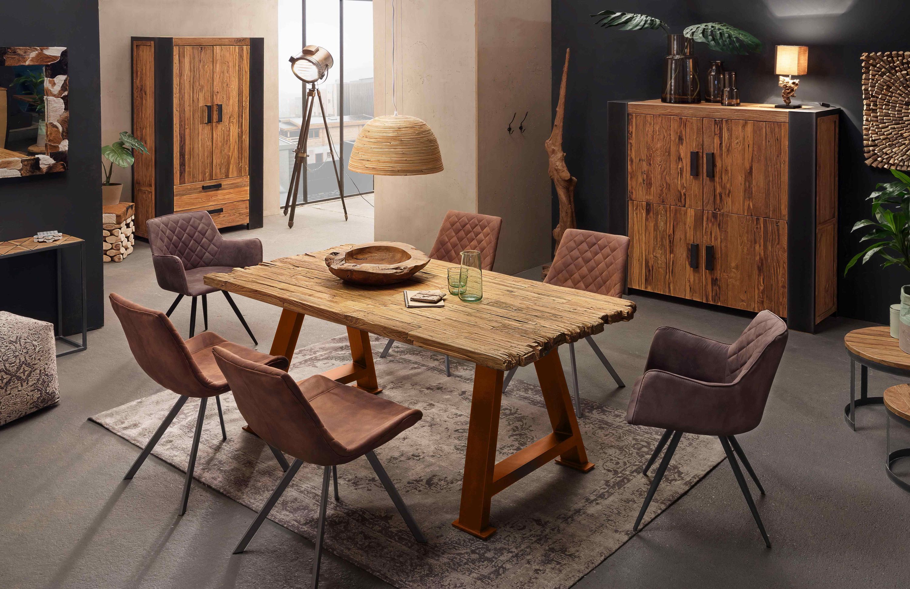 Tischplatte 220x100 Teak Esstisch Schreibtisch DIY Tisch Zubehör Küchentisch