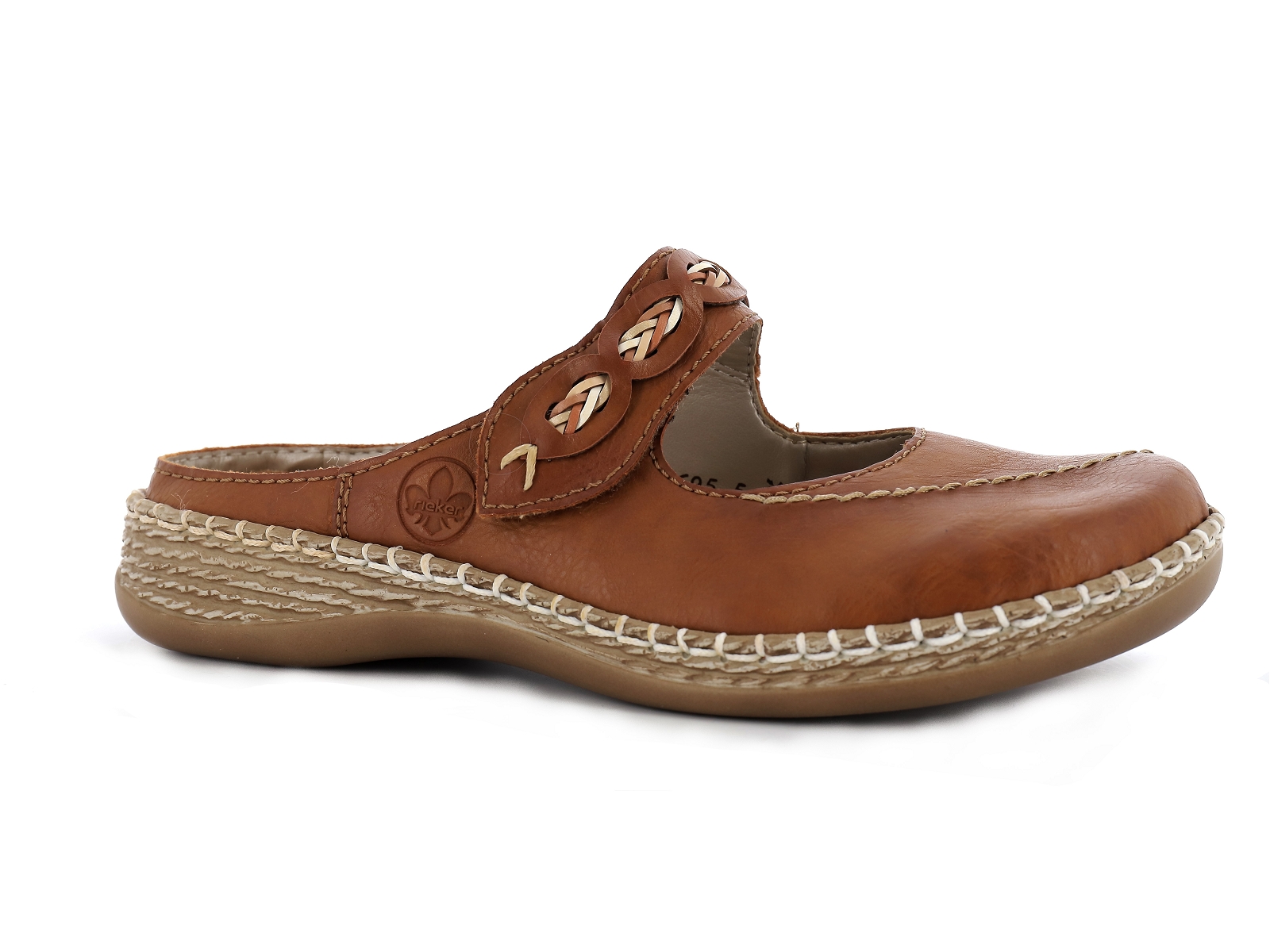 Rieker-46468 Synthétique Camel