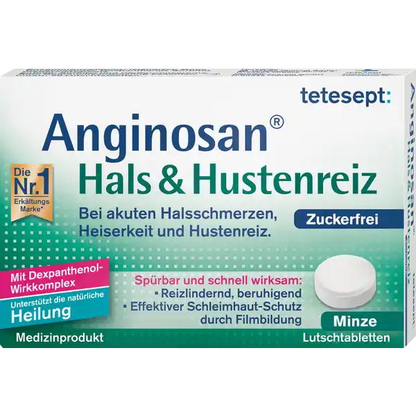 Anginosan Hals & Hustenreiz Lutschtabletten Minze