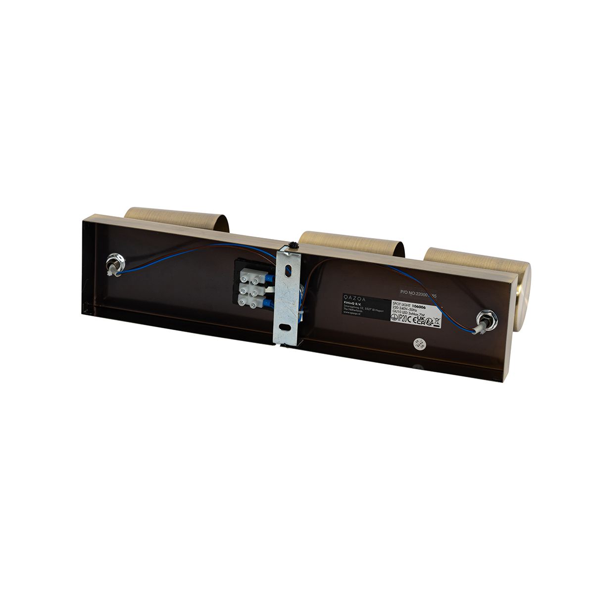 Smart plafondspot brons 3-lichts draai- en kantelbaar incl. Wifi GU10 50mm - Jeana