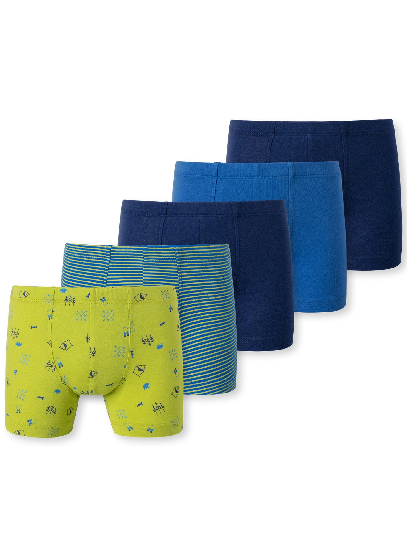 Hip-Shorts HENRY 5er Pack in blau/grün