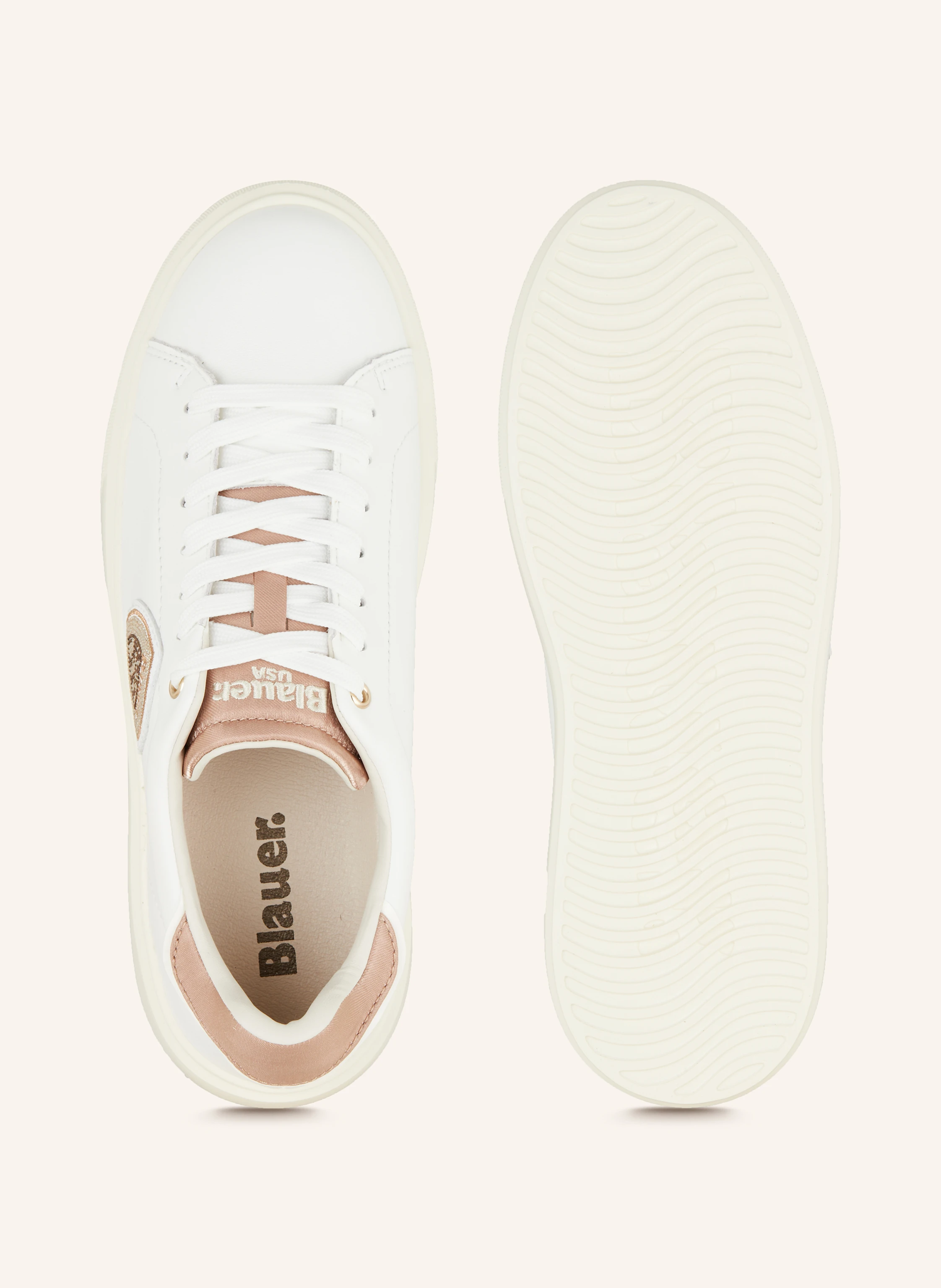 Blauer Sneaker VENUS mit Schmucksteinen