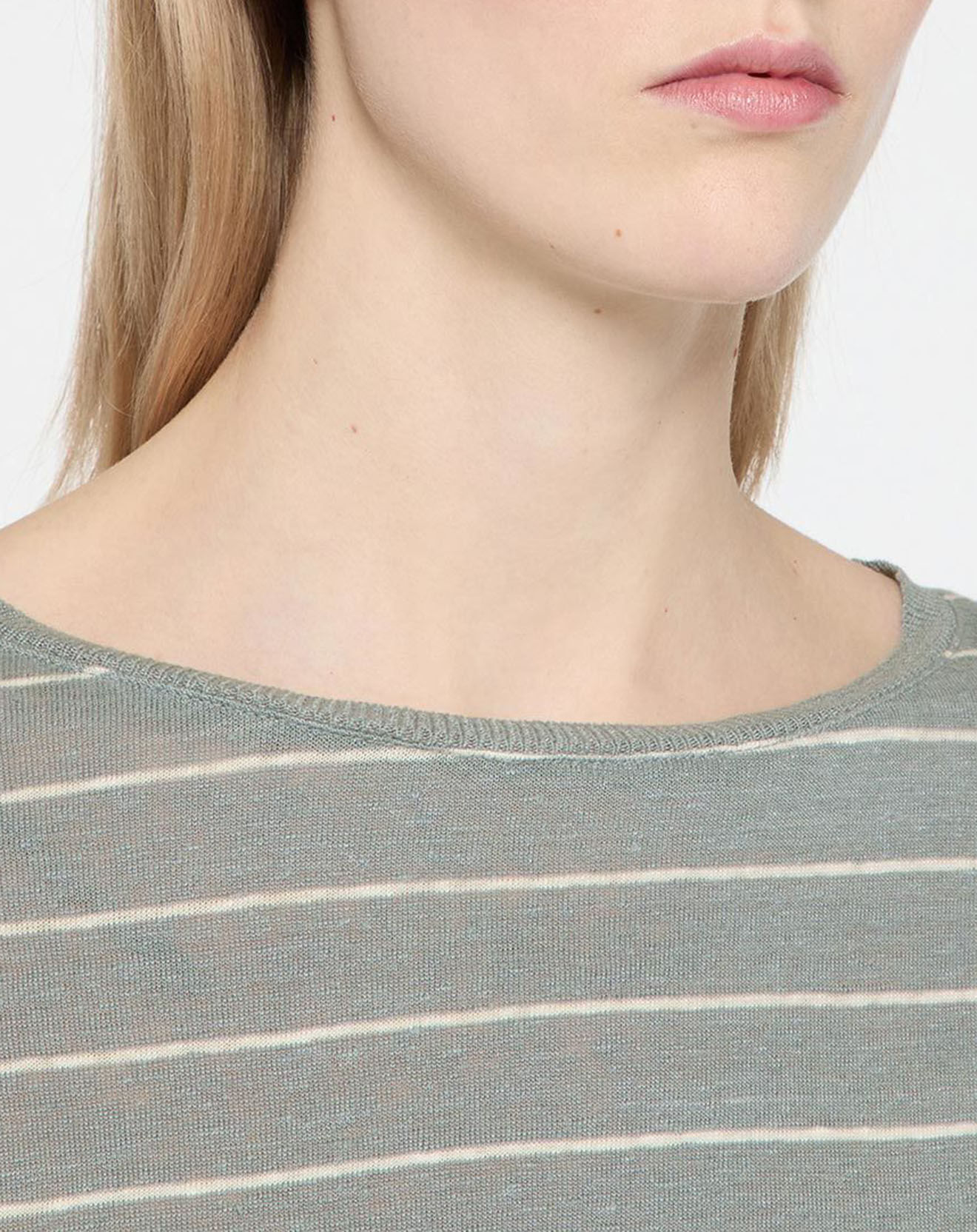 Yerse T-Shirt 100% Lin Cinthia bleu