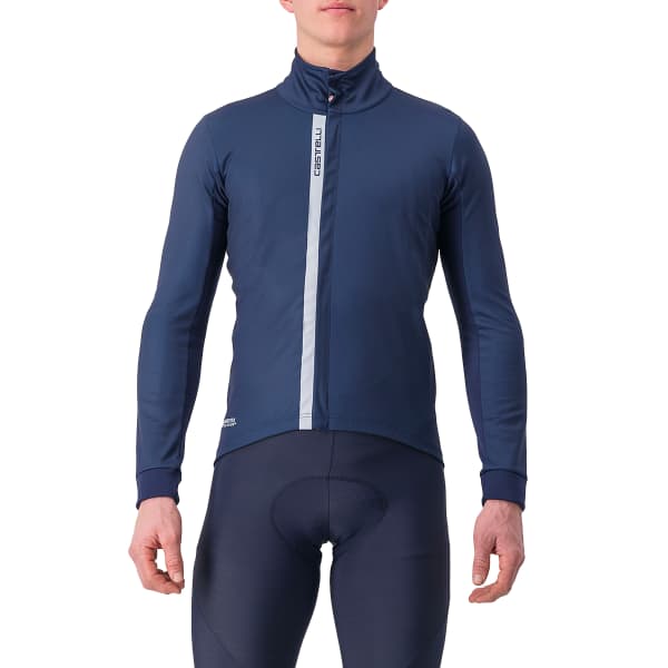 Veste vélo CASTELLI ENTRATA JACKET BELGIAN BLUE/SILVER