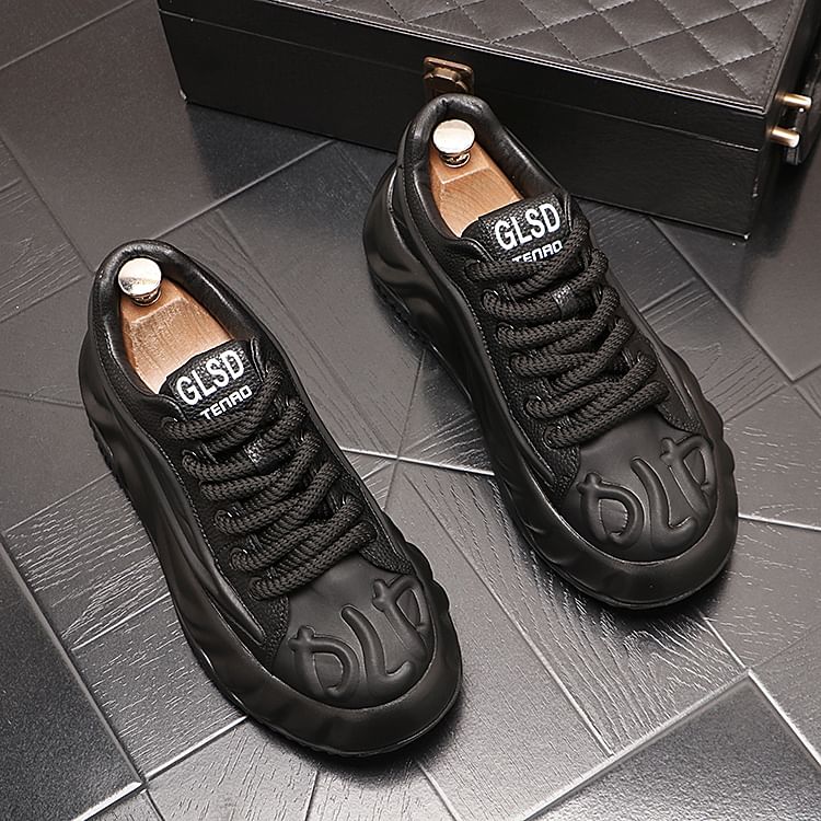 Mr Ozera - Belettering Tweekleurige Platform Sneakers