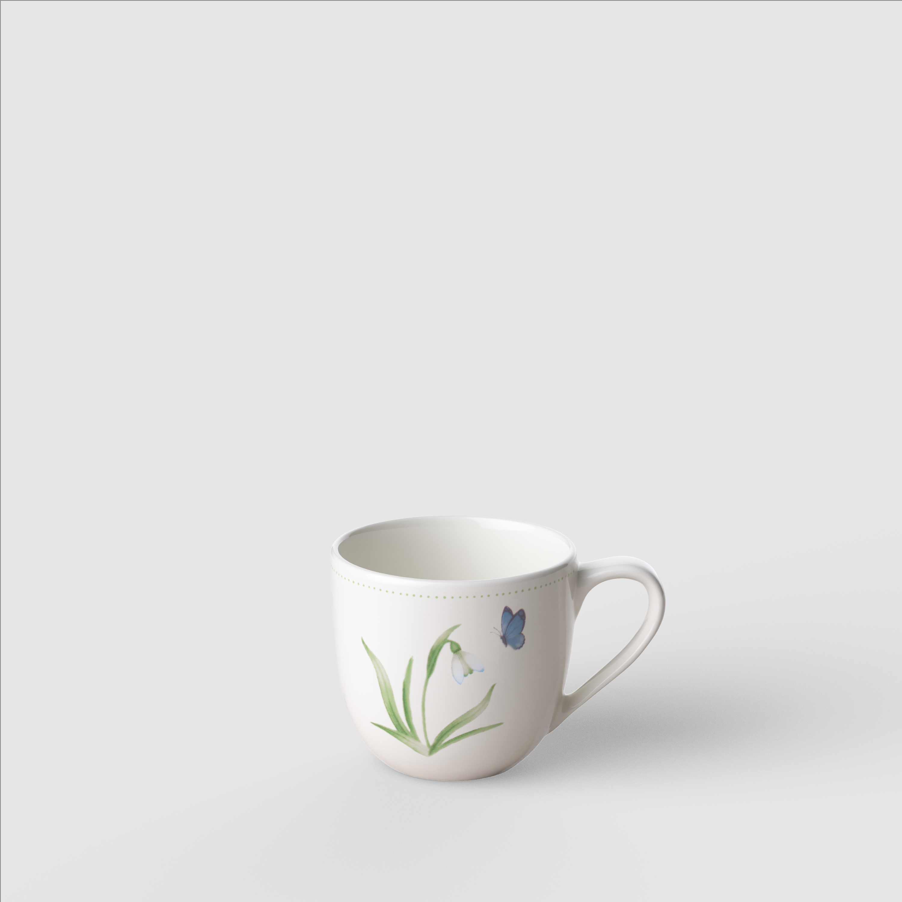 Colourful Spring Espresso cup Green, 2.4 oz, Premium Porcelain