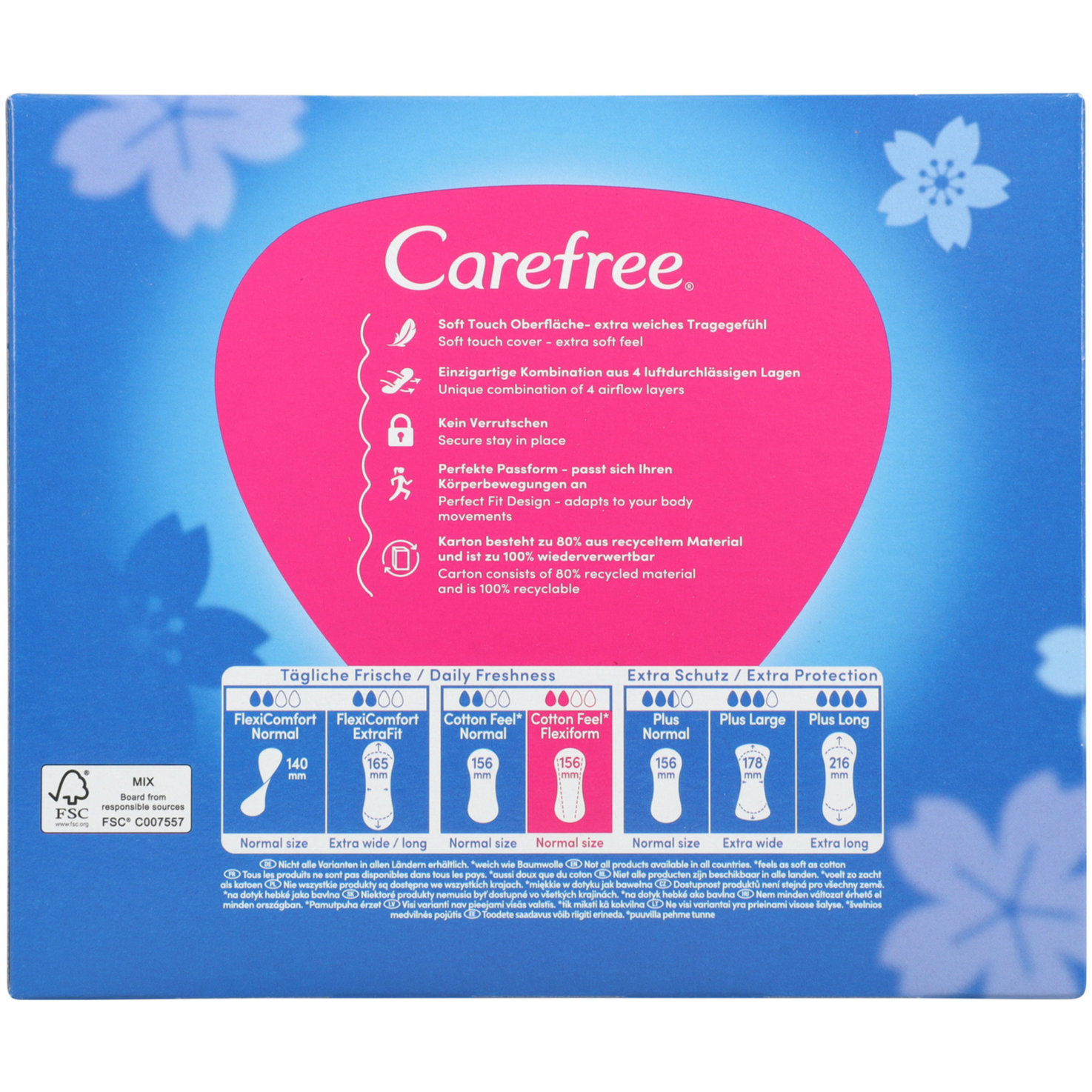 Carefree Flexi Fresh 76 Stück
