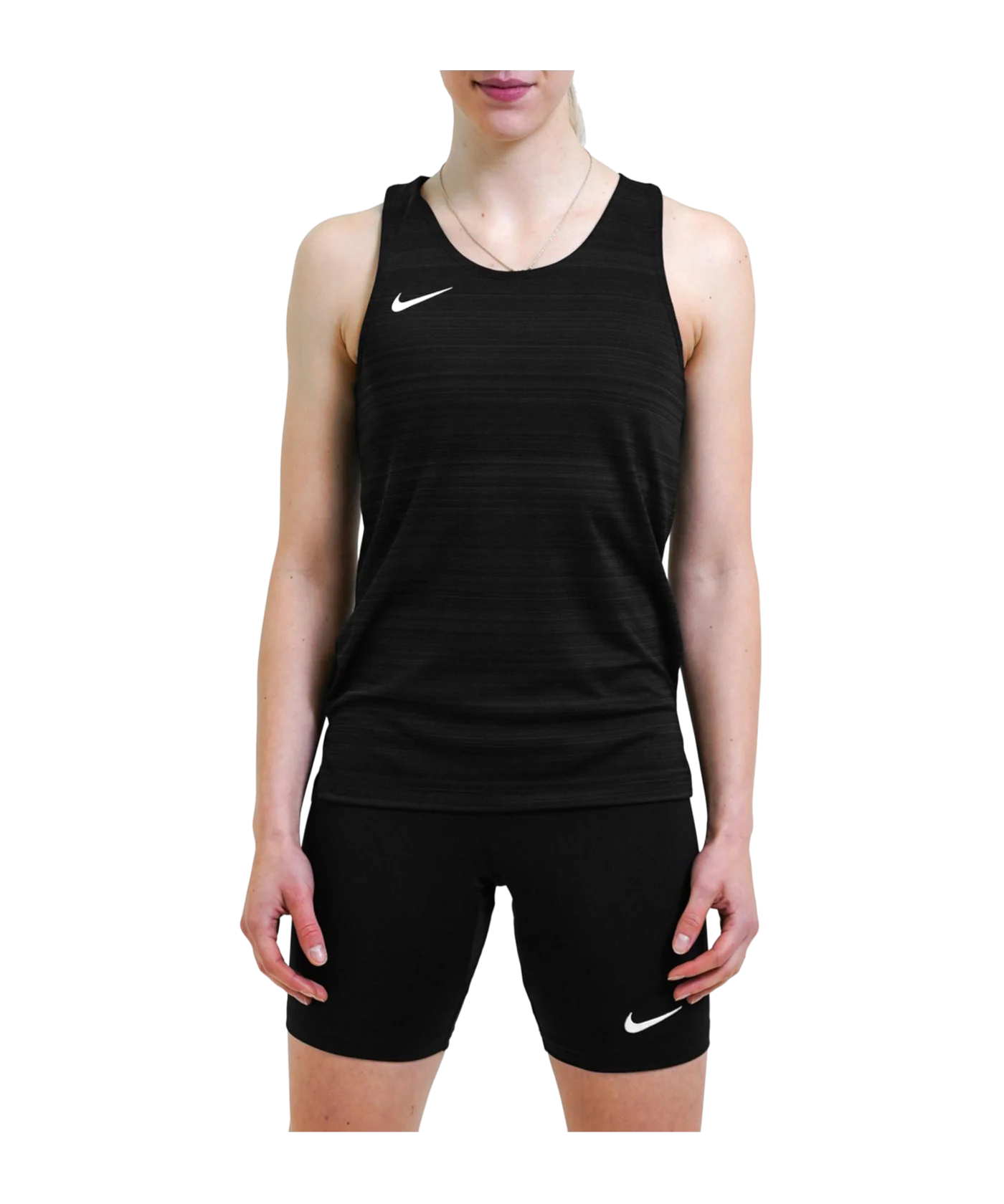 Nike Stock Dry Miler Tanktop Damen Schwarz F010