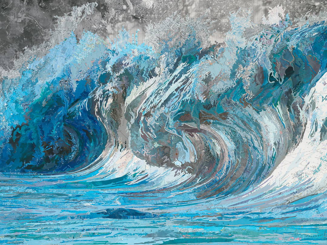 Genevieve´s Wave by Matthew Cusick - Petites - Small Open Edition.