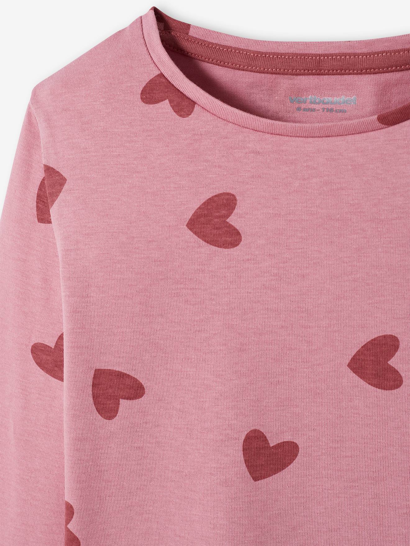 Conjunto de 3 camisetas de manga comprida para meninas, tamanho médio, pretas, bicolor/multicoloridas.