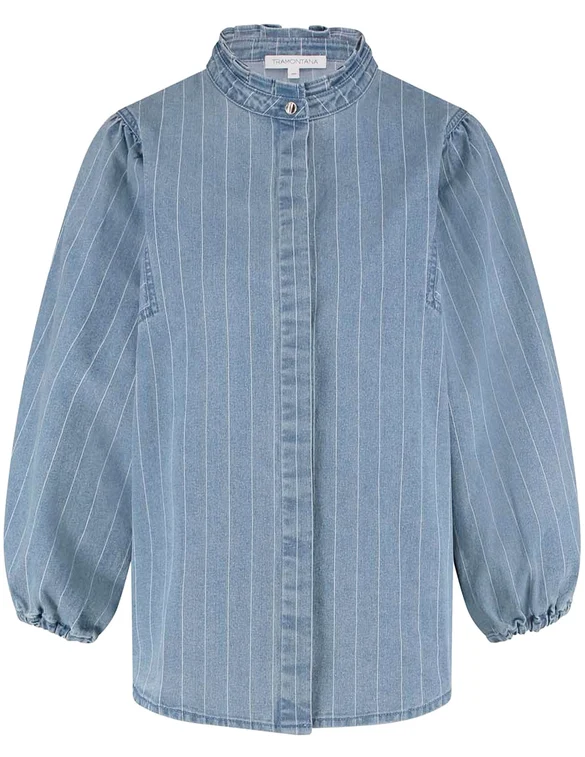 Tramontana Denim stripe blouse C05-15-301