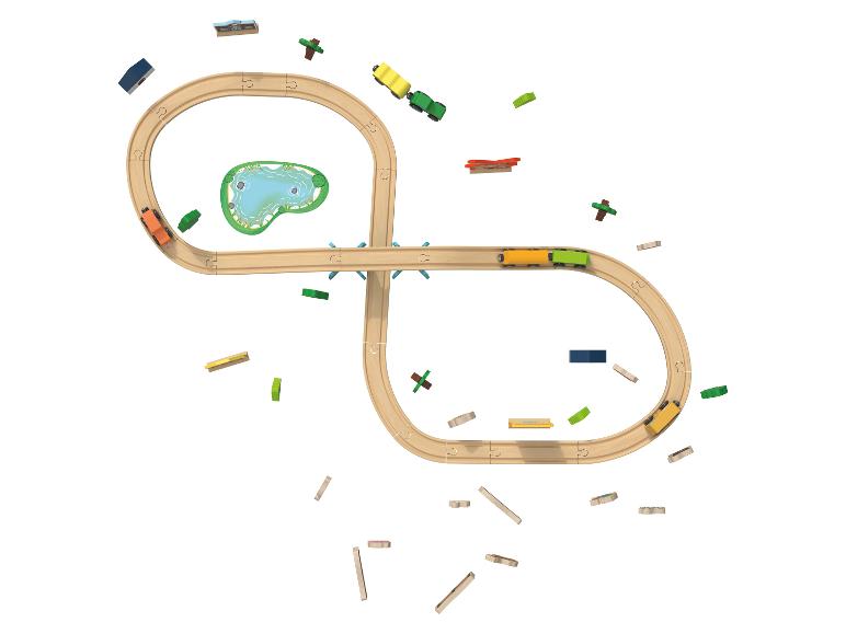 Houten treinset