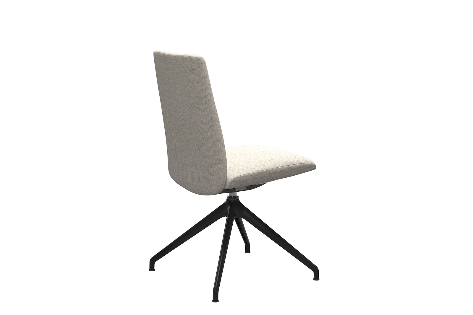 Chilli spisestol Tekstil Peony - Light Beige - Sort
