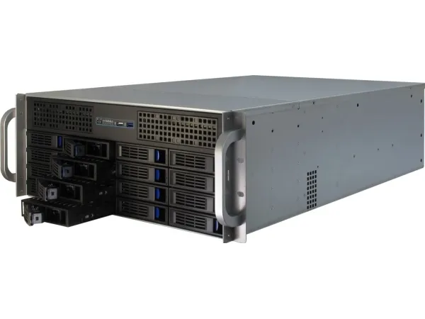Inter-Tech IPC 4U-4416 - Rack-monterbar - 4U - forlænget ATX / SSI EEB - ingen strømforsyning (ATX) - USB