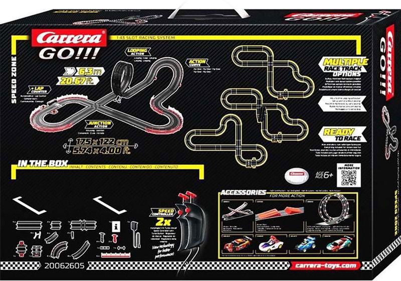 Carrera - GO!!! Speed Zone - Racebaan - 6,3m - Max Verstappen No.1 vs. Lewis Hamilton No.44