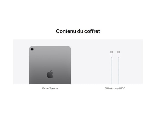 APPLE - iPad Air 11 M3 Gris sidéral 256 Go WiFi 2025
