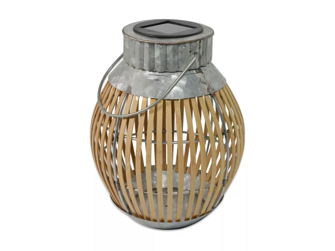 Lanterne solaire bambou h35cm - Orium