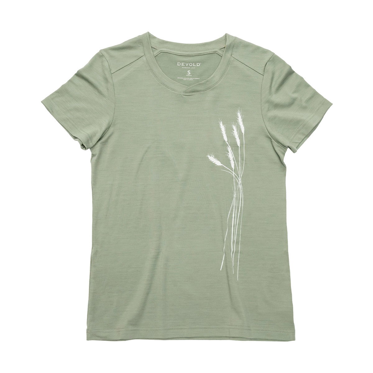 Devold Premium Merino 200 Oats T-shirt, dame (Fog)