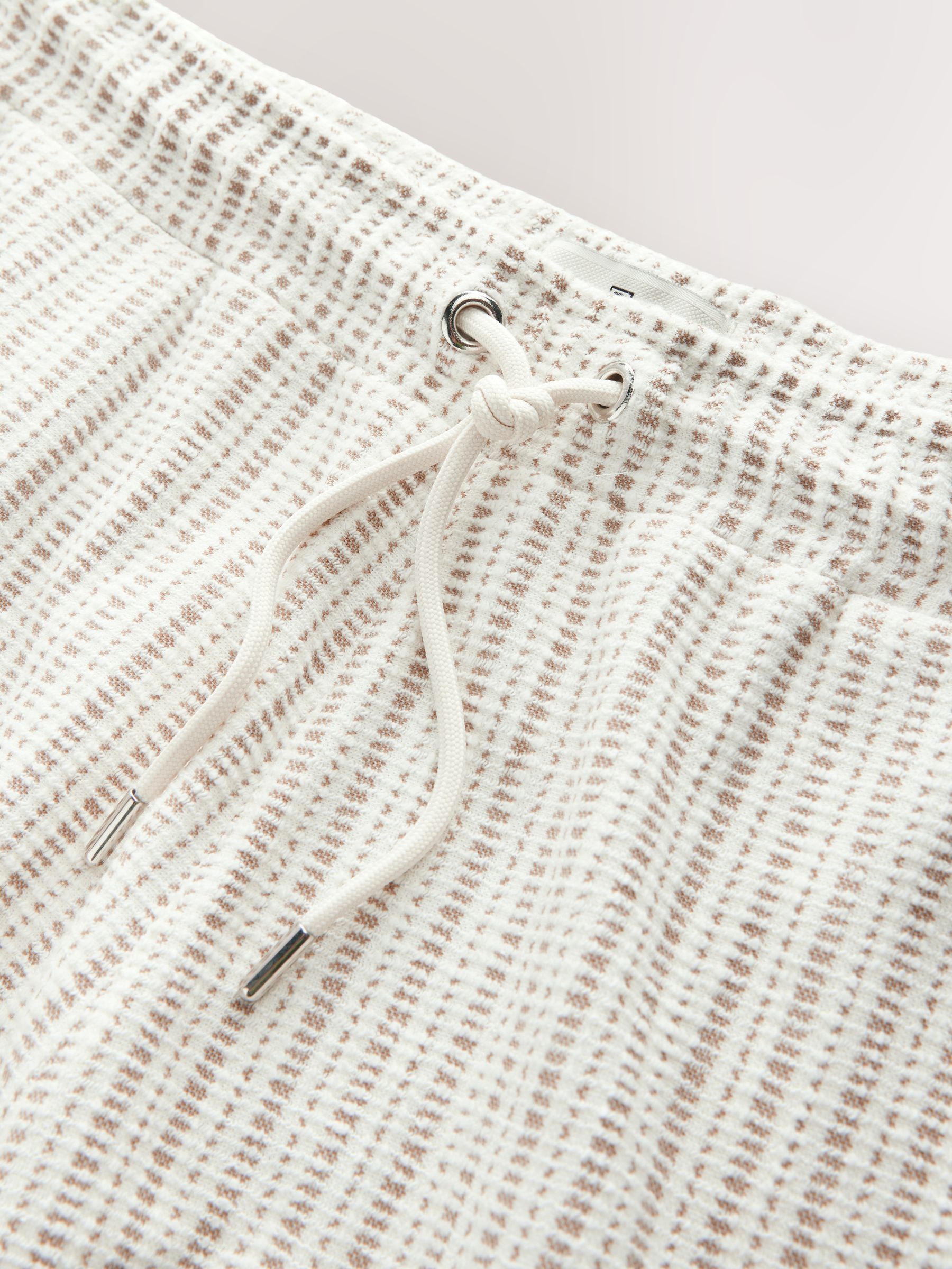 Neutraal - Gestreepte jersey short