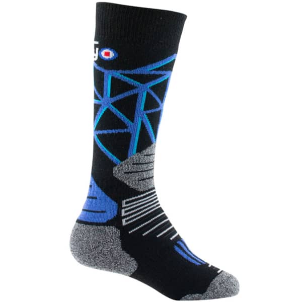 Chaussette de ski THYO JUNIOR TECH 2 NOIR/BLEU