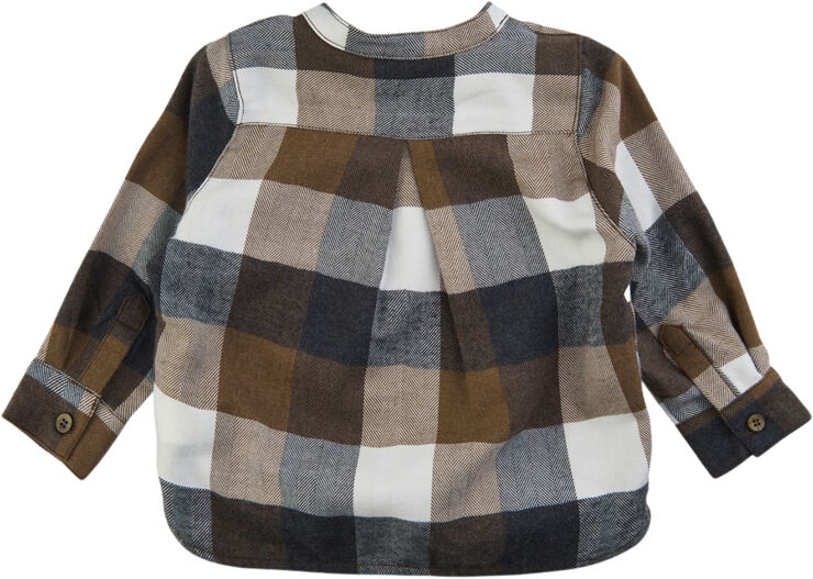 Soft Gallery SGEzra Checked Shirt Cocoa brown