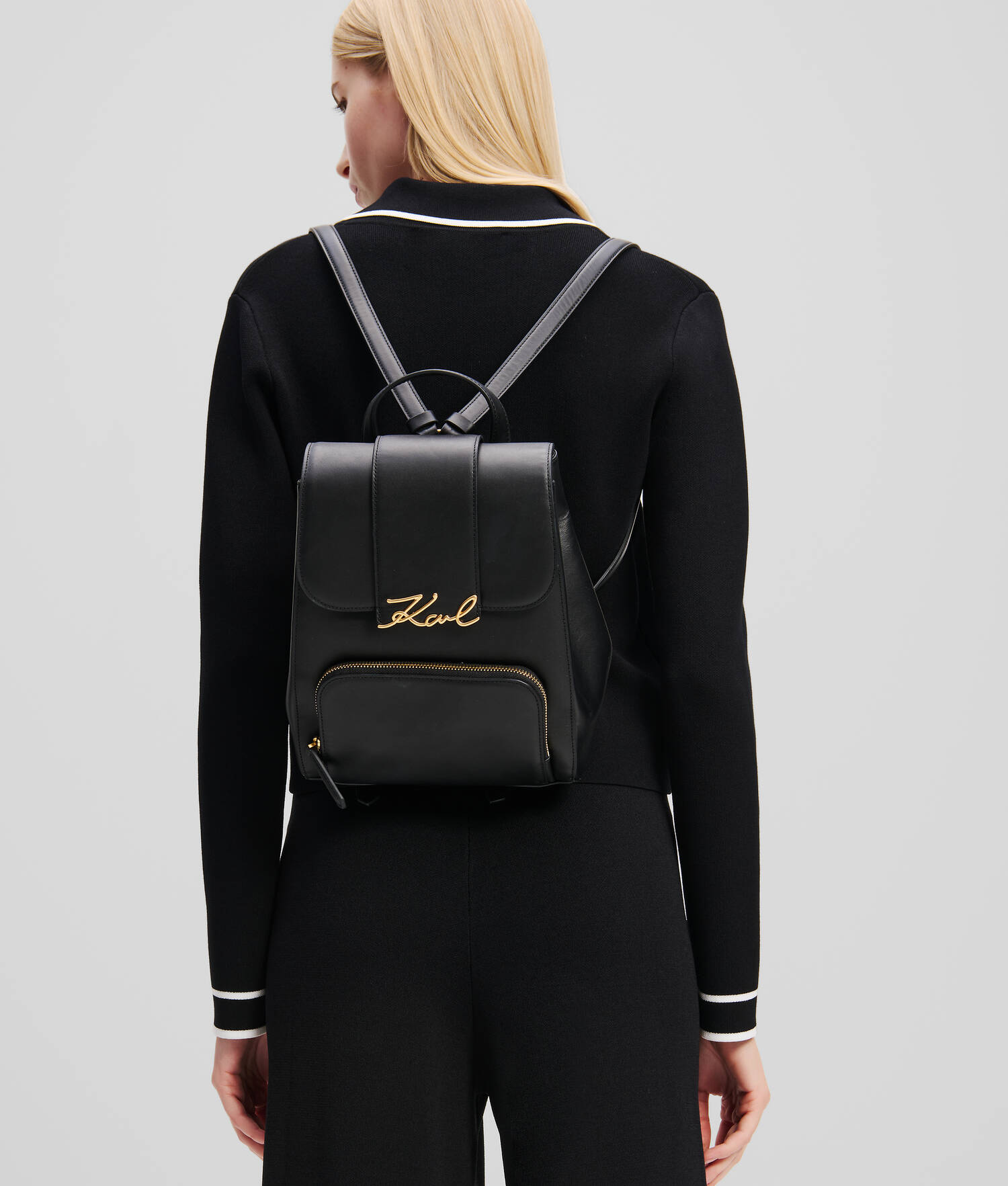 SAC À DOS K/SIGNATURE - Noir/Or