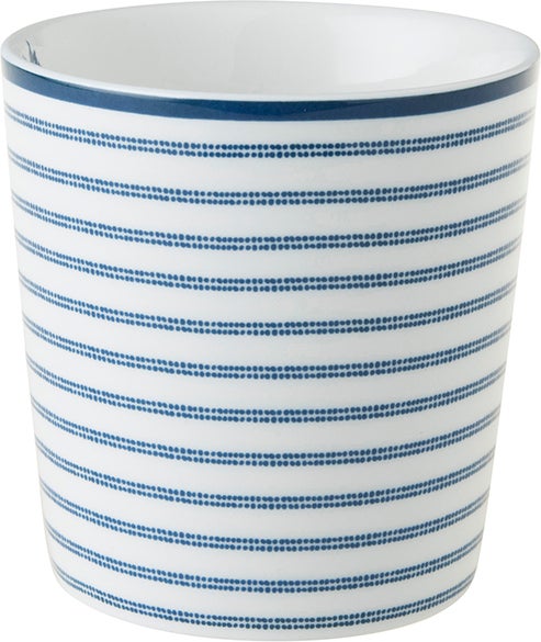 Laura Ashley mok Candy Stripe blauw 0,35 L