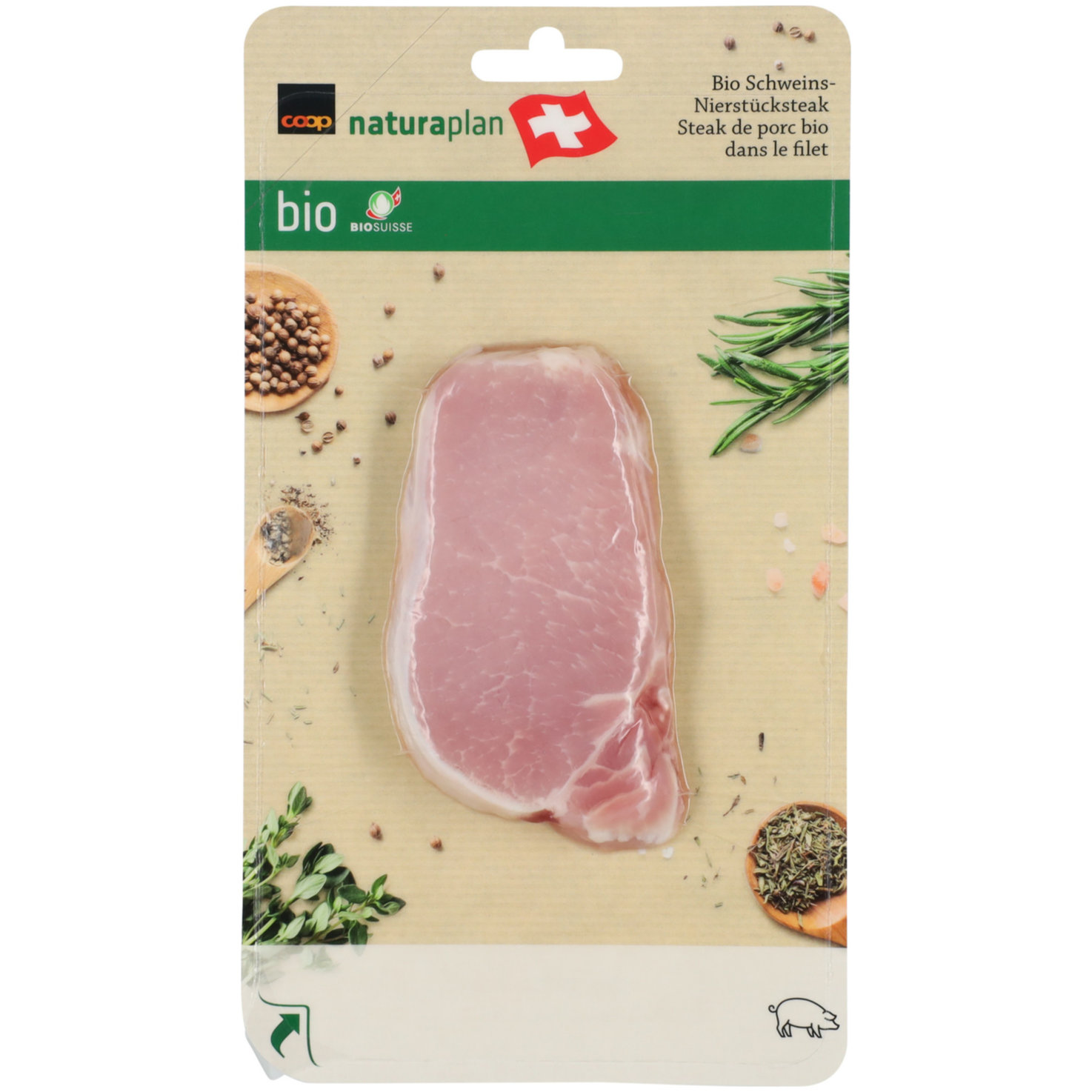 Naturaplan Bio Schweinsnierstücksteak ca. 170g