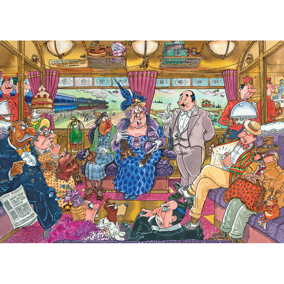 Jumbo Wasgij Mystery 9 puzzel Treinroof - 1000 stukjes
