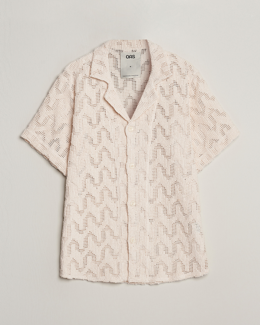 OAS Atlas Cuba Crochet Shirt Off White