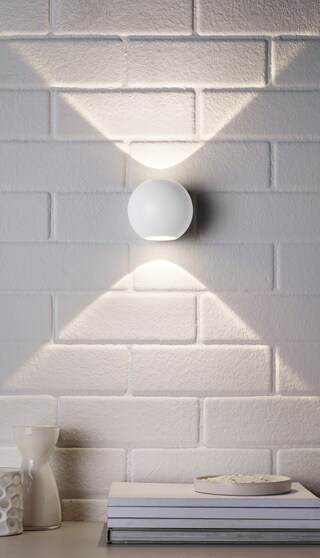 casaNOVA LED Wandleuchte Up Down TOSO 10 cm weiß