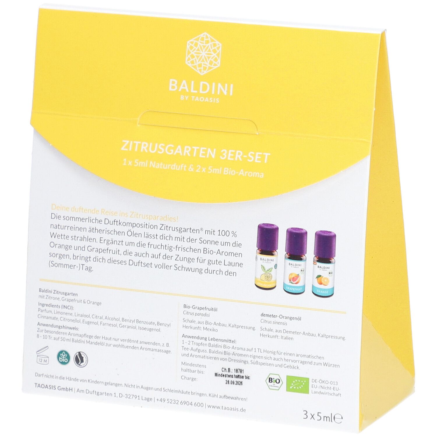 BALDINI Zitrusgarten 3er Duftset