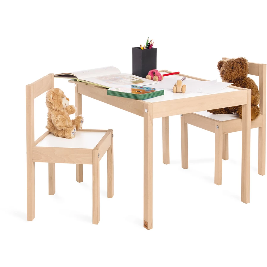Pinolino Kindersitzgruppe Olaf 3-tlg., naturweiß