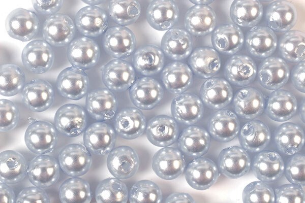 Voksperler Til Smykker - Lyseblå - 3 MM - 500 G