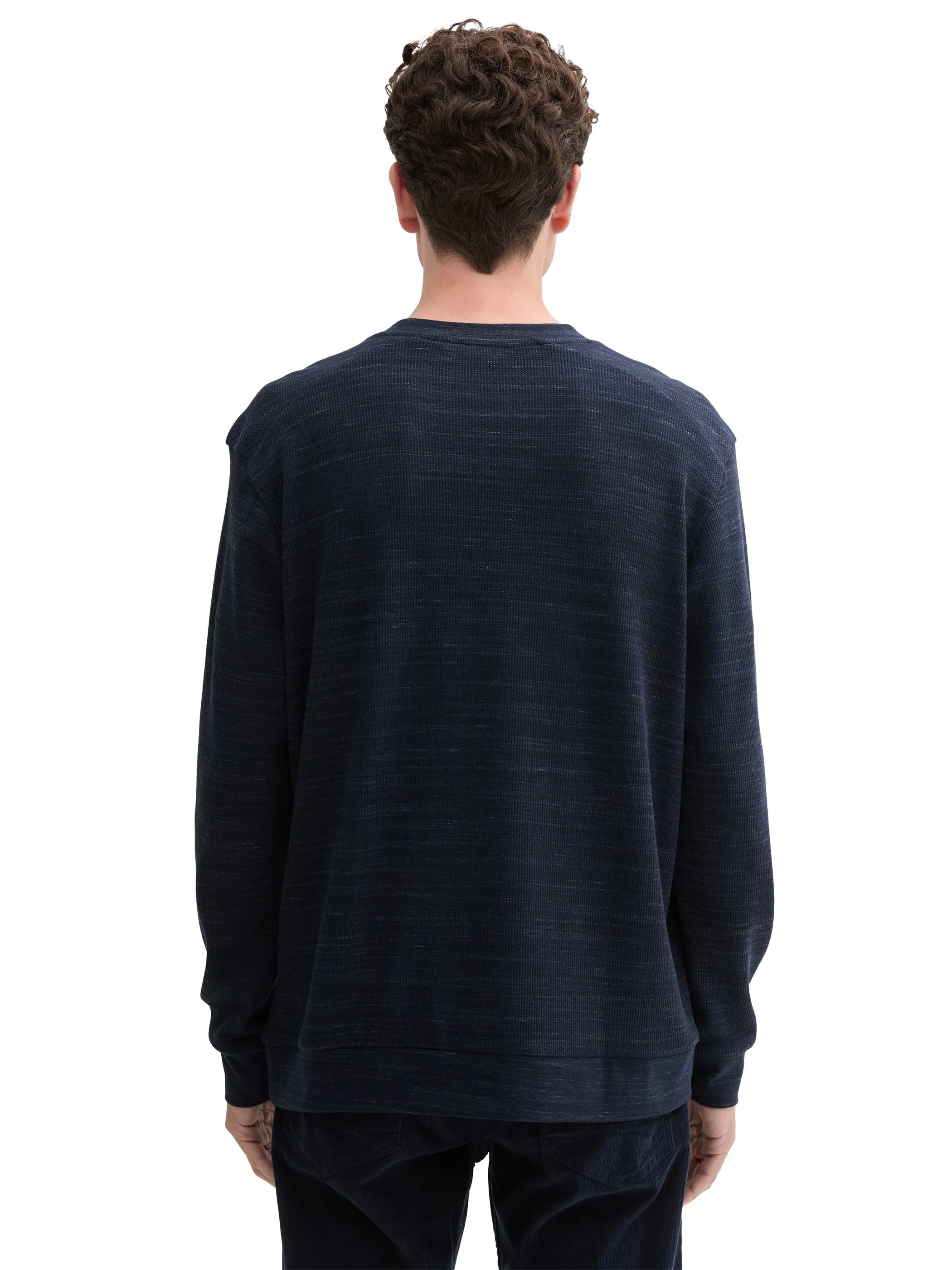 Herren Longsleeve mit Struktur
