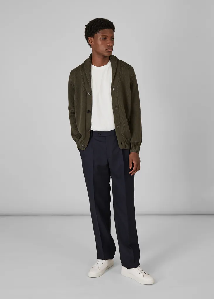 Cardigan col châle en laine mérinos L'Exception Paris