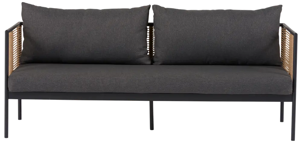 Sofasæt NANA 4 dele - Sort/grå