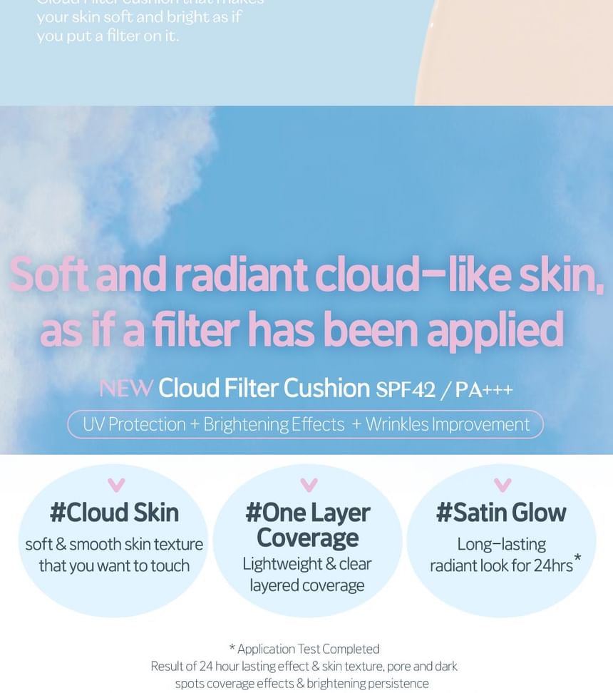 ETUDE - Cloud Filter Cushion - 4 kleuren
