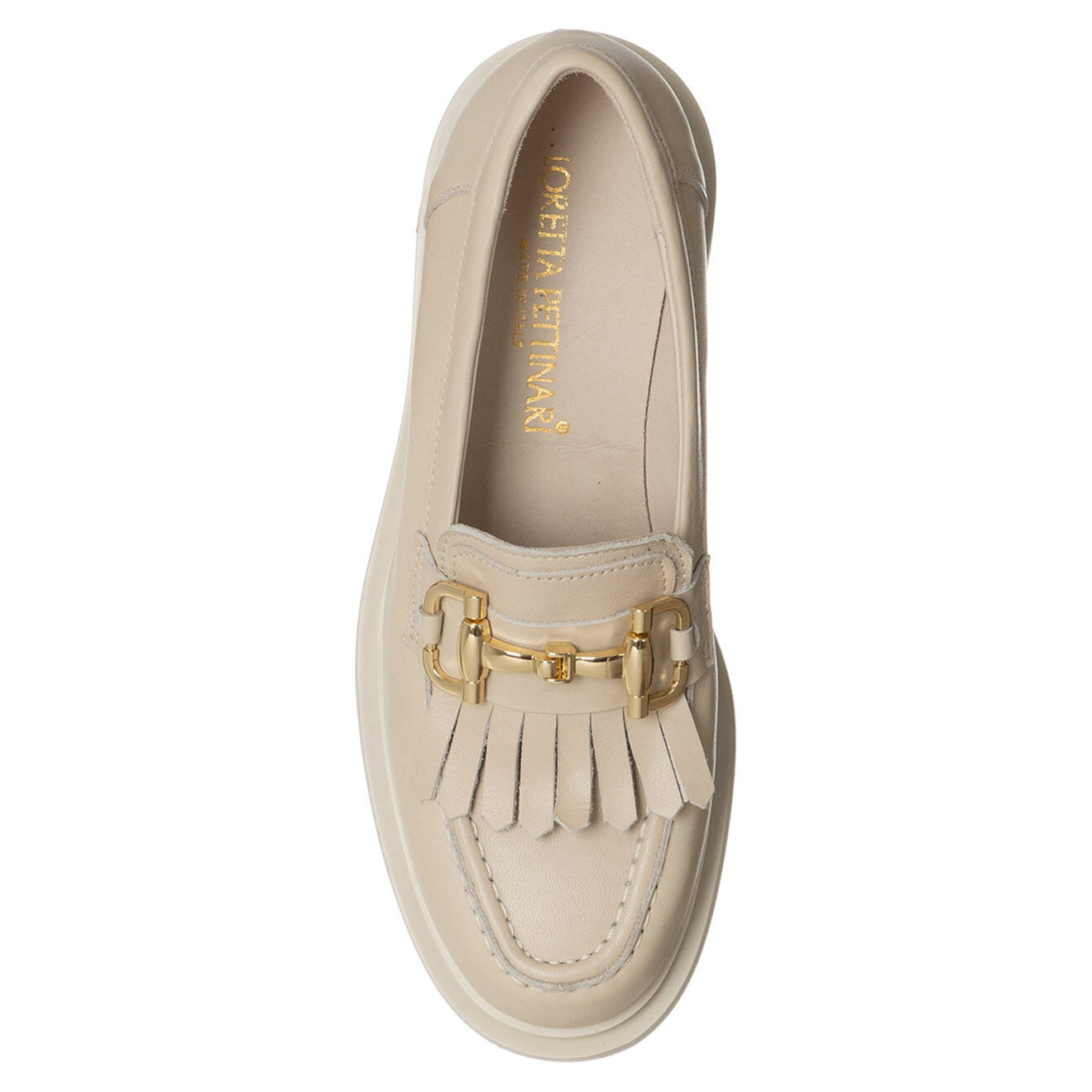Loretta Pettinari Mocassins en Cuir Clara beiges