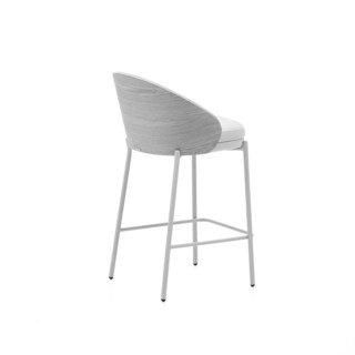 Kave Home Barhocker EAMY Chenille-Bezug beige/braun/beige
