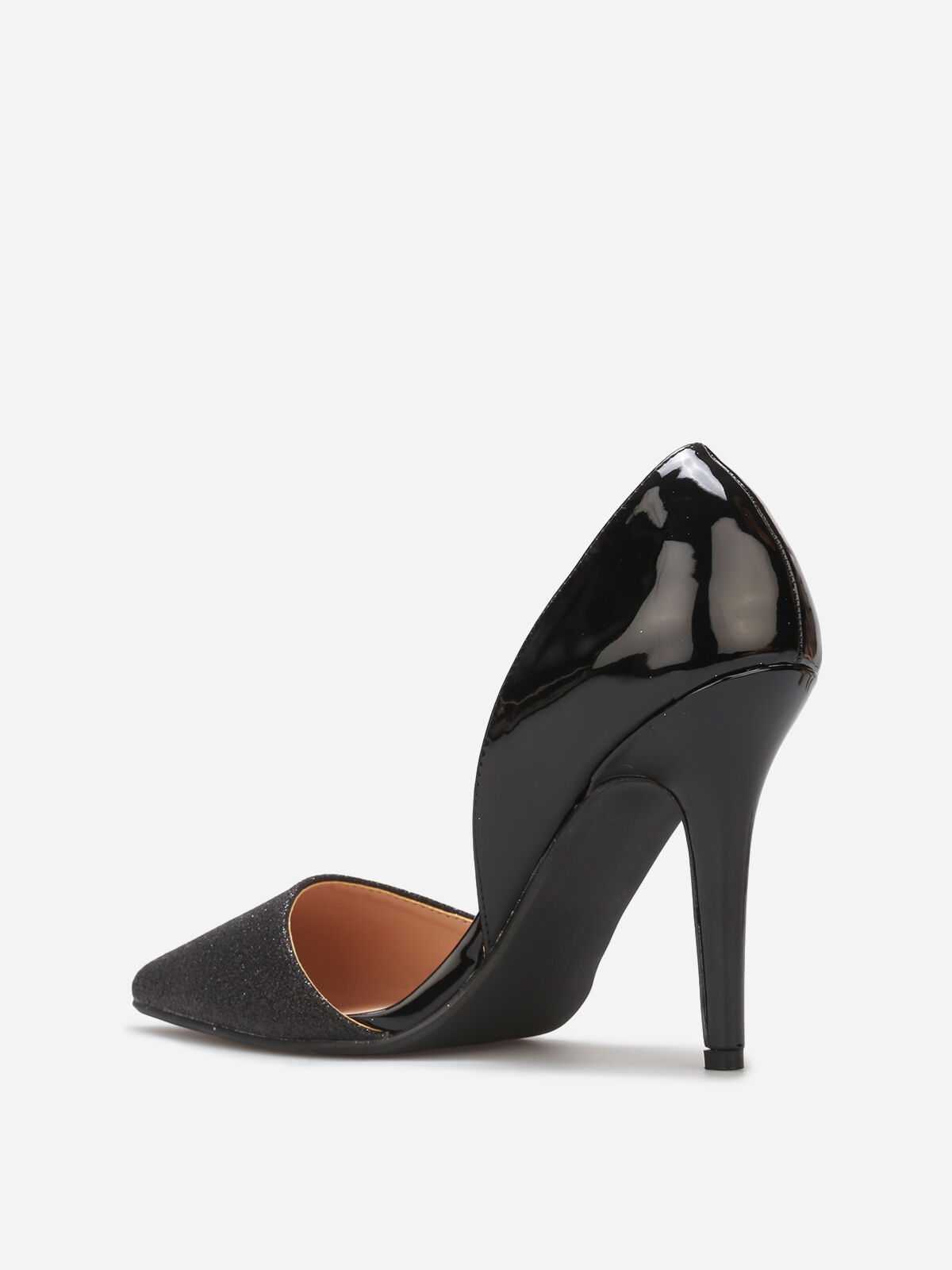 Escarpins asymétriques à paillettes- Noir